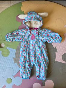 0-3m, JoJo Maman Waterproof Fleece All-in-one