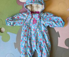 0-3m, JoJo Maman Waterproof Fleece All-in-one