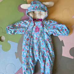 0-3m, JoJo Maman Waterproof Fleece All-in-one