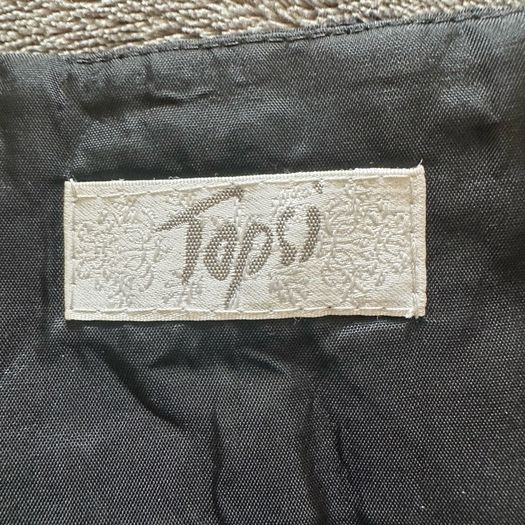 Topsi Strapless Black Dress UK10