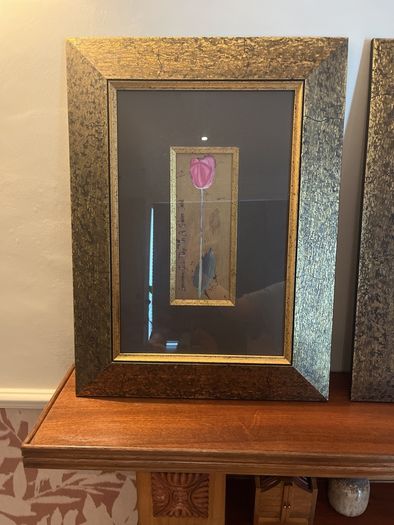 Antique Gold Frame Botanical Artwork