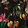 ZARA  black dress floral print wrap around S Image 8