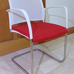 Red & White Boss Design Chairs