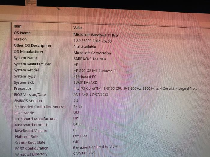 Hp 290 G2 Mt Business Pc - Intel I3-8100 - 12gb Ram
