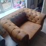 Rustic chesterfield Armchair Image 3