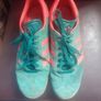Adidas Gazelle  Green & Coral  Great Condition Image 3
