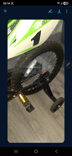 16 Inch Moto X Motocross- Style Bike Green