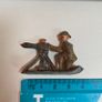Vintage cast lead or metal toy soldier machine gunner World War 1 maybe Ottoman army 1920s Image 2