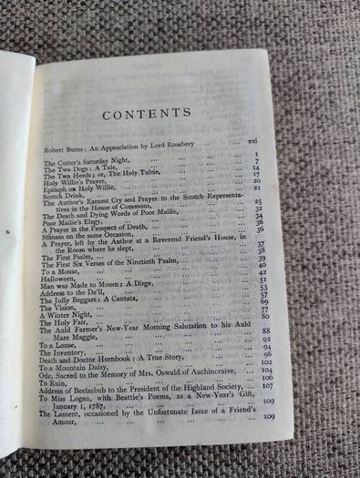 The Complete Poetical Works of Thomas Burns hardback in very good condition circa 1960's FREE STANDARD POSTAGE INCLUDED