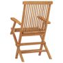 Folding Garden Chairs 2 pcs Solid Teak Wood Image 5