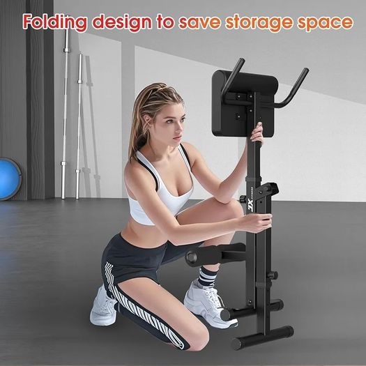 Foldable Hyperextension Bench Roman Chair Back Extension,Home Gym Sit Up Bench for Glute & Ab Workouts,Optional Adjustment Incline & Multi-Function Heavy-Duty Exercise