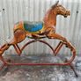 Retro Vintage Triang ltd metal rocking horse with original paint c1950. Image 3