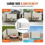 Retractable Side Awning, 79''x 236'' Outdoor Privacy Screen, 180g Polyester Water-proof Retractable Patio Screen, UV 30+ Room Divider Image 4