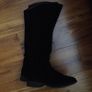 Beautiful Black Fringed Knee High Boots (Size 4) Image 4