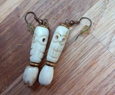Halloween Skeleton drop earrings