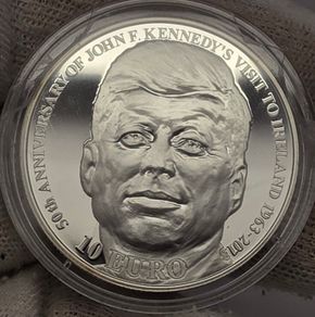 Ireland Silver Proof 2013 Kennedy Visit to Ireland 50th Anniversary Coin