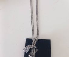 2 Long Sterling Silver Rope Chains