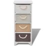 Storage Cabinet 4 Drawers Wood Image 3