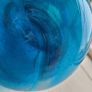 Mid-century handblown azzure blue pitcher Image 2