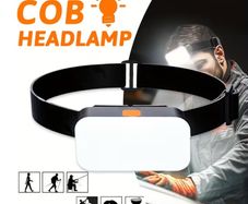 1pc COB USB Rechargeable Emergency Headlamp, Featuring 4 Modes