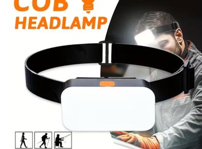 1pc COB USB Rechargeable Emergency Headlamp, Featuring 4 Modes