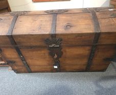 Antique Oak Dome-Top Trunk