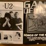 THE POLICE + U2  Rare Original Programme + Ticket Gateshead 1982 Image 5