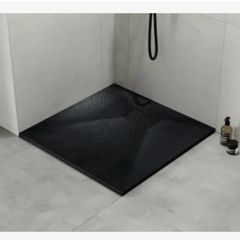 Slim Shower Tray 800x800 black or white