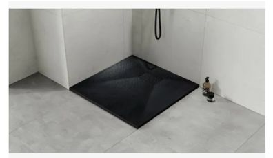 Slim Shower Tray 800x800 black or white