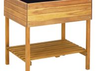 main image for ad Raised Garden Planter 78.5x58.5x78.5 cm Solid Acacia Wood