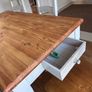 Solid Redwood pine kitchen table 6 chairs Image 3