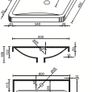 Floor standing Vanity unit 600mm Width 2 Drawer Image 2