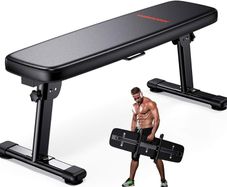NEW SALE | Weight Bench Folding Workout Bench with Carrying Handle Flat Home Training Multiuse Fitness Bench
