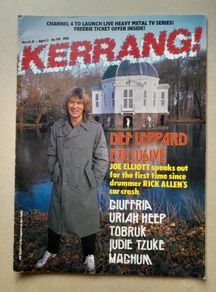 KERRANG vintage metal magazine DEF LEPPARD