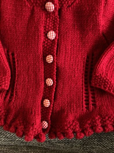 Handknit cardigan 3 to 6 mths