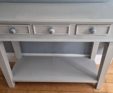 Hall console table solid painted wood