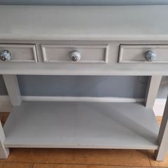 Hall console table solid painted wood