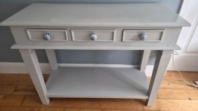 Hall console table solid painted wood