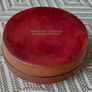 Vintage Italian Leather Jewellery Trinket Box With Lid Image 3