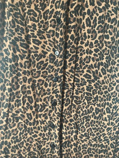 M&S leopard print midi dress