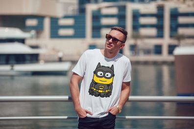 Minion Batman Minions Inspired T-shirt Tee Top Shirt Great Gift Present Idea