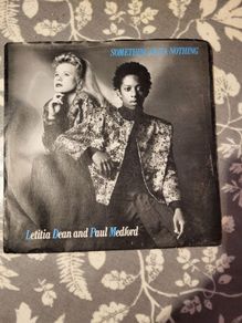 Letitia Dean and Paul Medford, Something Outa Nothing 7 inch Vinyl, 1986