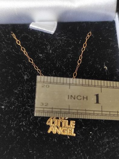 9ct gold Little Angel pendant necklace