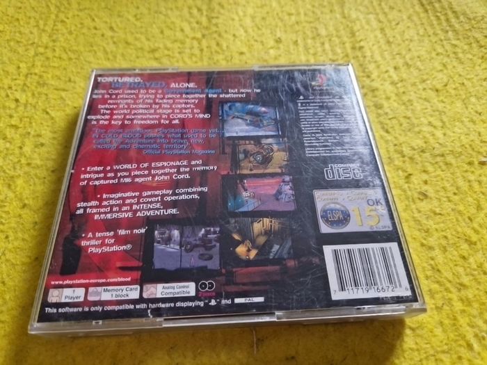 In Cold Blood PlayStation1 Ps1 PlayStation2 Ps2 games Original
