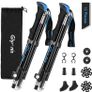Walking Hiking Trekking Poles 2 Pack, Telescopic Collapsible Aluminum Hiking Sticks for Men with Quick Lock System, Lightweight Walking Poles for Hiking, Camping, Backpacking, Walking (FREE POSTAGE) Image 2