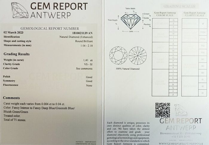 Diamonds - 1.40 ct - Brilliant