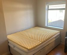 Double mattress with foam topper