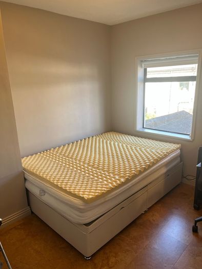 Double mattress with foam topper