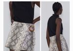 Brand New Zara snake print Bermuda skort shorts  size M UK10 EU38 Postage included