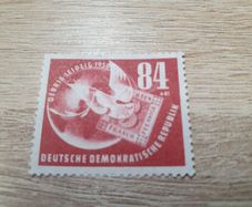 East Germany 1950 "Stamp Exhibition DEBRIA 1950" 84+41 Pfennig Stamp mint/MNH - free standard postage